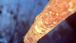 Milf witch creampie pussy doggystyle bent over forest public black cock