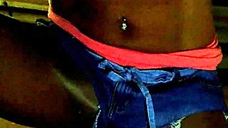 Hotpants over shiny pantyhose look amazing