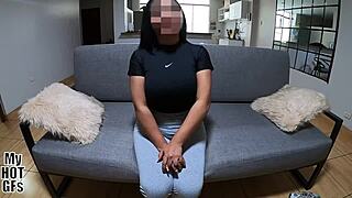POV Ride with Shaved Latina Girlfriend's Wet Pussy Dripping Creampie Bliss