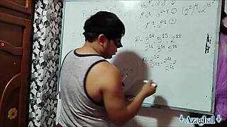 Asian Nerd Student Learns Bedroom Algebra From Teacher's Big Cock