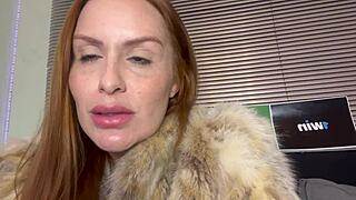 Maisa pravo smokes spits and humiliates with feet joi! latex femdom bliss!!