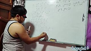 Asian Nerd Student Learns Bedroom Algebra From Teacher's Big Cock