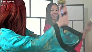 Lia Lin and April Maxima crave masseur's throbbing cock?
