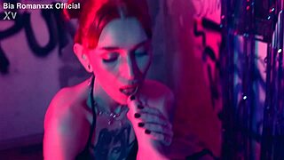 A goddess dominates with small feet tickling session