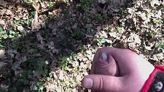i masturbate outdoors while he watches and jerks off to my shaved pussy