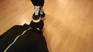 you love eating from under my sneakers don't you, filthy pet?