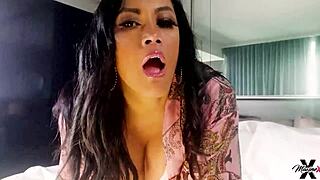Craving Maxine X riding vibrator in hot white lingerie?