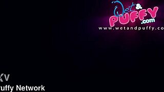 Lexi Dona toys her swollen wet pussy up close in steamy sauna