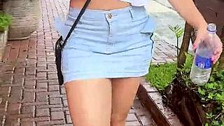 Blonde Brazilian Milf Flashes Wet See-Through Crop Top Then Fucks at Carnival Party