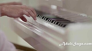 teacher's boobs chase away piano blues