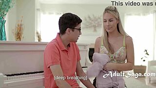 teacher's boobs chase away piano blues