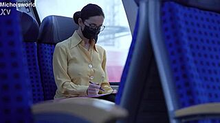 secretary wife goes braless downblouse flashing publicly as slave