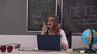 😈 hot teacher gets spitroasted by horny ir couple doggystyle deepthroat! 🔥
