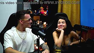 ruan kisses sexy natasha naturista hot on beach in front of husband during podcast