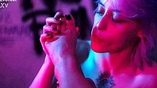 lesbian foot lovers licking toes sucking feet strapon fucking big tits wet pussies 😍👅👣