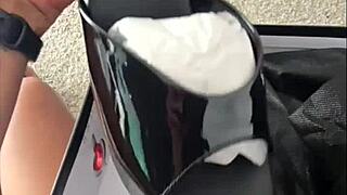 showing off my new pleaser heels in this teaser trailer