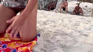 Belinha's Cock Hunt Leads to Beach Dogging Orgy Frenzy
