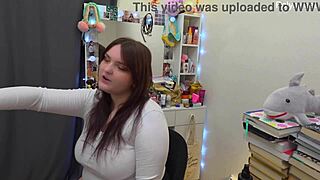 backstages hiding curvy bbw milf's dirty toy play and jerk off talk