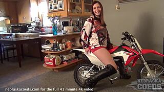 model from iowa bares huge tits in parents' living room