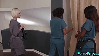 Alina Ali, Jessie Saint and Nicole Kitt dive into oily lesbian 3way massage