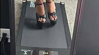 showing off my new pleaser heels in this teaser trailer