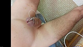 he experiences intense handsfree bliss from estim