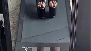 showing off my new pleaser heels in this teaser trailer