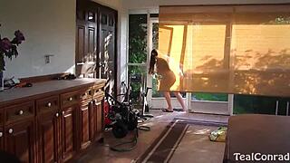 Big Tits Milf Vicky Vette Licks Clit By Poolside