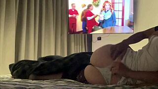 movie night with best friend turns into creampie pussy ride we both dreamed of