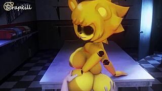 i grind golden fredina's big ass fuck doll in nightclub dancing to creampie facial explosion