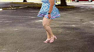 big ass bbw milf flashes curvy booty in short dress then stranger creampies pussy twice in car