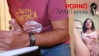 18yo cutie watches moms porn then rides same juicy cock deep cowgirl