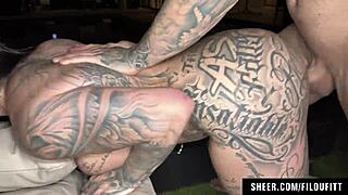 omg yummy inked brazilian thawany alves' bouncing ass drilled hard by filoufitt cumshot