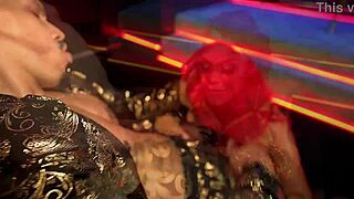 Curvy Las Vegas Stripper Teases then Gets Bent Over Railed at Work