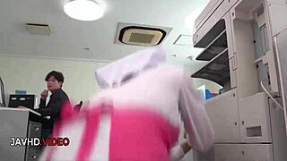 chihiro akino, why that hardcore office blowjob ends in your creampie craving??