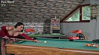 busty brunette jolee love gets her shaved pussy and ass double penetrated by two big cocks in steamy shower threesome