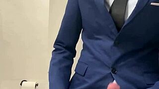 i'm hot daddy jerkin my monster cock in public toilet... bustin thick jizz everywhere!