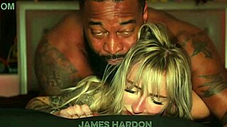 blonde hotwife spreads wide for bbc breeding session interracial deepthroat and creampie