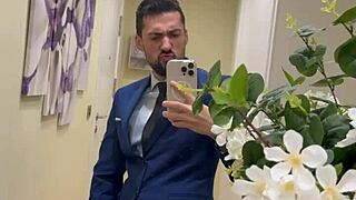 i'm hot daddy jerkin my monster cock in public toilet... bustin thick jizz everywhere!