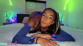 glittered beauty sasha tatcha moans as big cock pounds her wet pussy in pov deepthroat cowgirl spooning