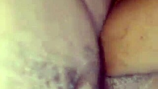 Raw cum floods step sister's swollen pussy after rough pounding