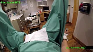 doctor tampa gets cum extracted by nonbinary doctors in clinic with gloves pov