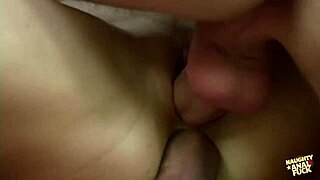 tiny janet alfano sucks cock deep while taking double penetration in pussy and ass