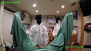doctor tampa gets cum extracted by nonbinary doctors in clinic with gloves pov