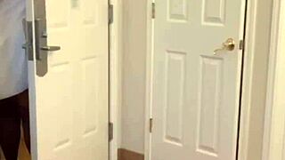 He sneaks in catches me rubbing one out squirting hard