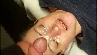 dirtydees goes full slave mode in wild cum bukkake homemade comp