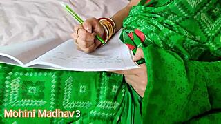 indian teacher mohini bent over fucked hard by student monster cock restroom