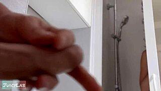 Caught jerking off to her showering! Now lick and fuck that meaty latina pussy