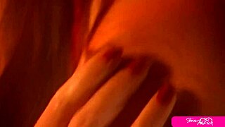 STACKED BABE TERA PATRICK RUBS SHAVED PUSSY WET