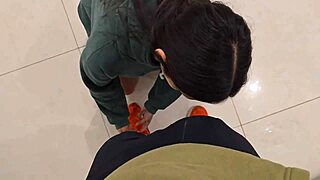 i gave that athletic young stud a sloppy blowjob after his intense fitness training